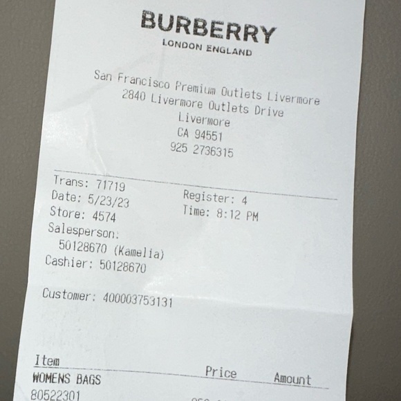 Burberry Mini Olympia Leather Shoulder Bag in Orange - Picture 16 of 16